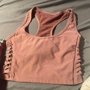 Sports bra never worn so cute!